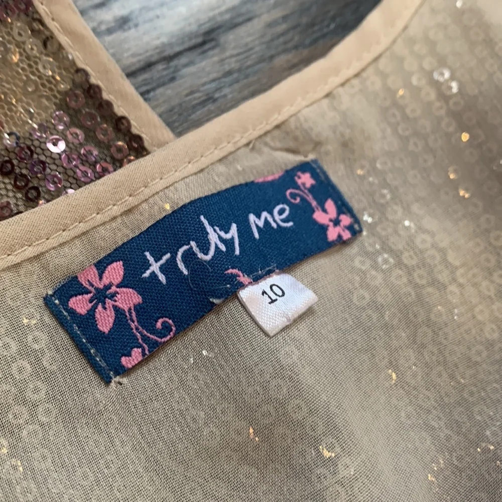 Girl’s sequins party top by Truly Me